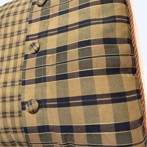 15.5x15.5” Gingham Pillow Square Brown & Tan by Dakota